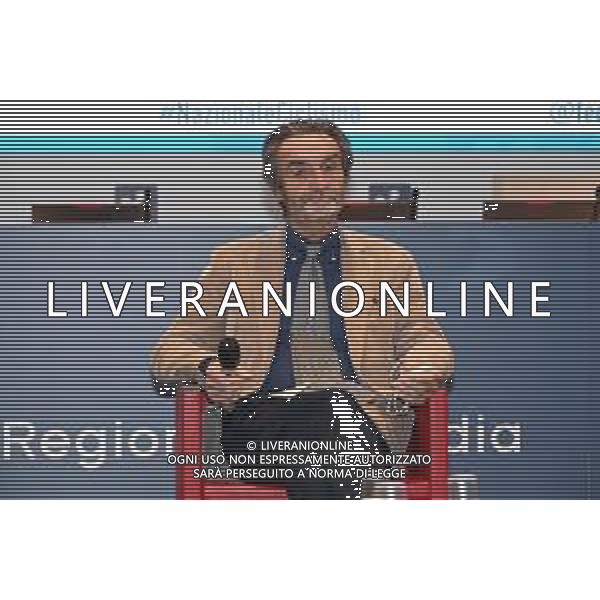 © TVRG Presentazione commissari tecnici ciclismo nella foto Attilio Fontana presidente di Regione Lombardia Milano 02-11-2021 Presso la sala Biagi di Palazzo Lombardia si e\' tenuta la conferenza stampa di presentazione del Velodromo di Montichiari (BS) come centro federale di eccellenza e dei commissari tecnici del quadriennnio olimpico 2021-2024 della FCI Federazione Ciclistica Italiana foto Roberto Garavaglia/ag. Aldo Liverani sas