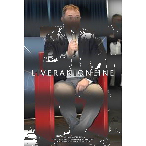 © TVRG Presentazione commissari tecnici ciclismo nella foto Antonio Rossi sottosegretario di Regione Lombardia con delega allo sport, Olimpiadi e grandi eventi sportivi Milano 02-11-2021 Presso la sala Biagi di Palazzo Lombardia si e\' tenuta la conferenza stampa di presentazione del Velodromo di Montichiari (BS) come centro federale di eccellenza e dei commissari tecnici del quadriennnio olimpico 2021-2024 della FCI Federazione Ciclistica Italiana foto Roberto Garavaglia/ag. Aldo Liverani sas