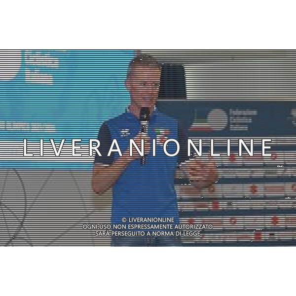 © TVRG Presentazione commissari tecnici ciclismo nella foto Daniele Pontoni commissario tecnico della Nazionale di ciclocross e gravel Milano 02-11-2021 Presso la sala Biagi di Palazzo Lombardia si e\' tenuta la conferenza stampa di presentazione del Velodromo di Montichiari (BS) come centro federale di eccellenza e dei commissari tecnici del quadriennnio olimpico 2021-2024 della FCI Federazione Ciclistica Italiana foto Roberto Garavaglia/ag. Aldo Liverani sas
