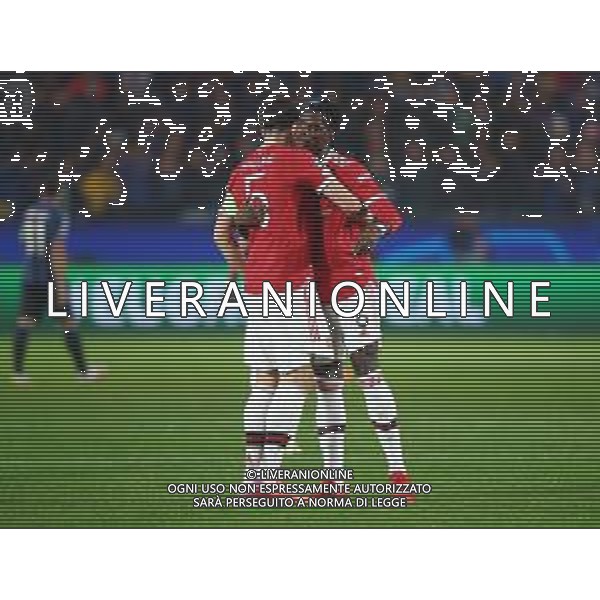 Atalanta-Manchester United Uefa Champions League 2021/2022 4a giornata Bergamo, 2 novembre 2021 Nella foto: Paul Pogba e Harry Maguire Ph. Soli - Ag. Aldo Liverani /AGENZIA ALDO LIVERANI SAS