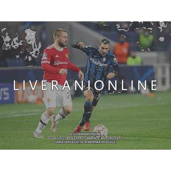 Atalanta-Manchester United Uefa Champions League 2021/2022 4a giornata Bergamo, 2 novembre 2021 Nella foto: Luke Shaw e Davide Zappacosta Ph. Soli - Ag. Aldo Liverani /AGENZIA ALDO LIVERANI SAS