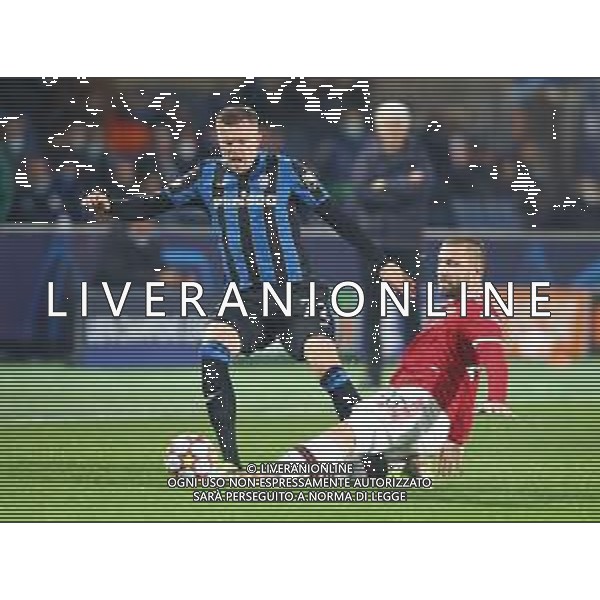Atalanta-Manchester United Uefa Champions League 2021/2022 4a giornata Bergamo, 2 novembre 2021 Nella foto: Josip Ilicic e Luke Shaw Ph. Soli - Ag. Aldo Liverani /AGENZIA ALDO LIVERANI SAS
