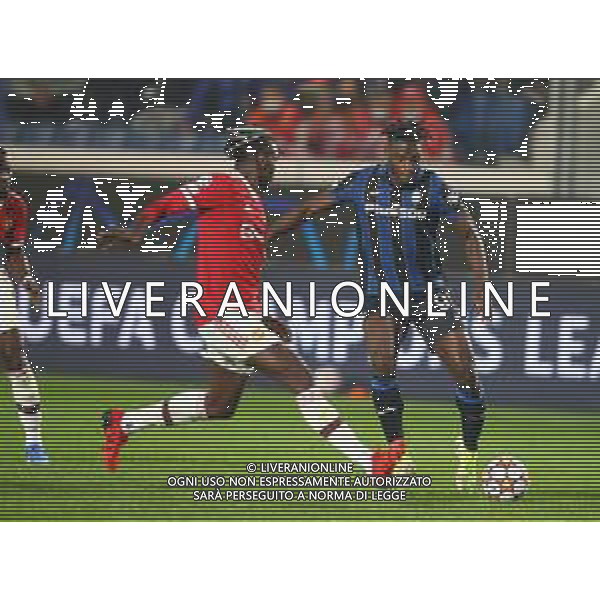 Atalanta-Manchester United Uefa Champions League 2021/2022 4a giornata Bergamo, 2 novembre 2021 Nella foto: Duvan Zapata e Paul Pogba Ph. Soli - Ag. Aldo Liverani /AGENZIA ALDO LIVERANI SAS