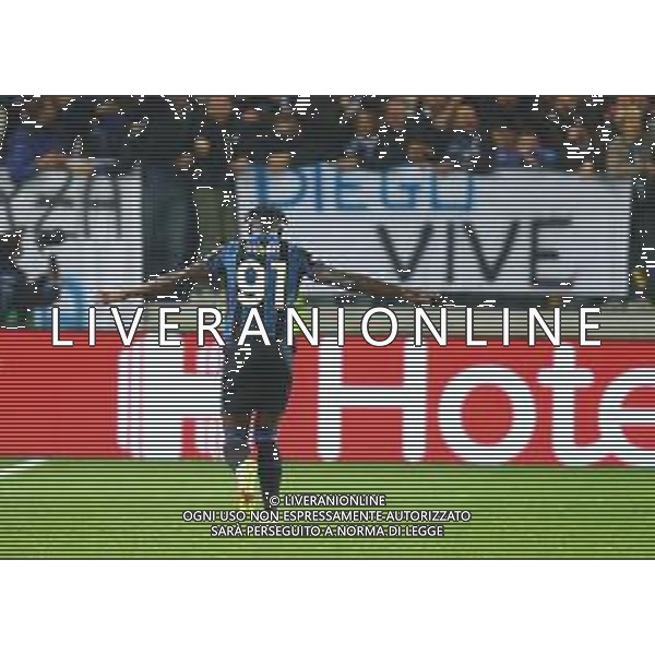 Atalanta-Manchester United Uefa Champions League 2021/2022 4a giornata Bergamo, 2 novembre 2021 Nella foto: Duvan Zapata esulta dopo il gol del 2-1 Ph. Soli - Ag. Aldo Liverani /AGENZIA ALDO LIVERANI SAS