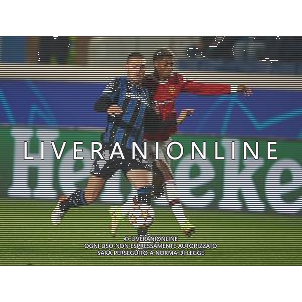 Atalanta-Manchester United Uefa Champions League 2021/2022 4a giornata Bergamo, 2 novembre 2021 Nella foto: Rafael Toloi e Marcus Rashford Ph. Soli - Ag. Aldo Liverani/AGENZIA ALDO LIVERANI SAS
