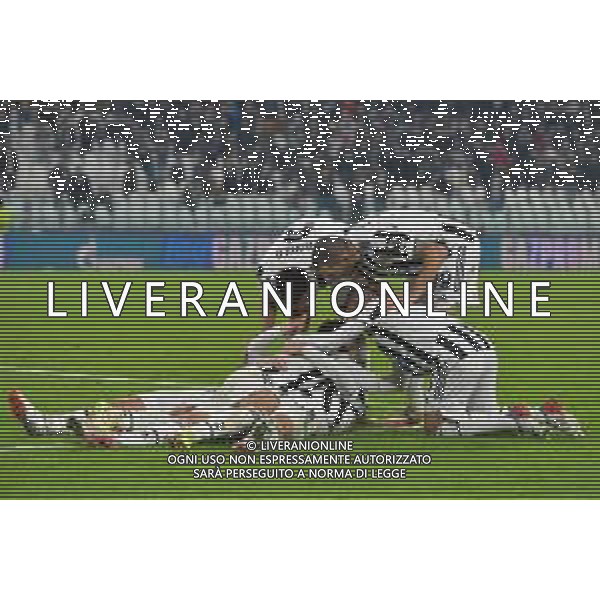 Torino 02.11.2021 Stadio Allianz Stadium ©Alessandro Falzone/Agenzia Aldo Liverani Juventus vs Zenit Champions League 2021/2022 Gruppo H Giornata 4 di 6 Nella foto: Esultanza gol di Alvaro Morata