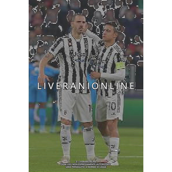 Torino 02.11.2021 Stadio Allianz Stadium ©Alessandro Falzone/Agenzia Aldo Liverani Juventus vs Zenit Champions League 2021/2022 Gruppo H Giornata 4 di 6 Nella foto: Leonardo Bonucci-Paulo Dybala