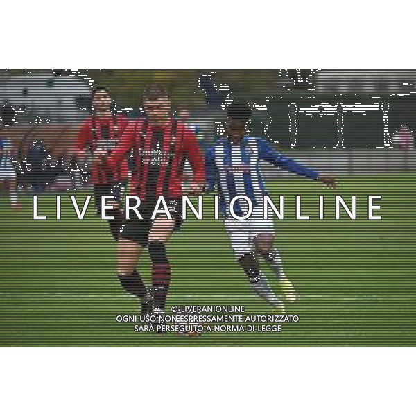 ¬© TVRG Andrei Coubis (Milan) e Umaro Cande\' (Porto) Milan vs Porto UEFA Youth League fase a gironi 4a giornata - gruppo B Milano 03-11-2021 Centro sportivo Peppino Vismara foto Roberto Garavaglia/ag. Aldo Liverani sas/AGENZIA ALDO LIVERANI SAS