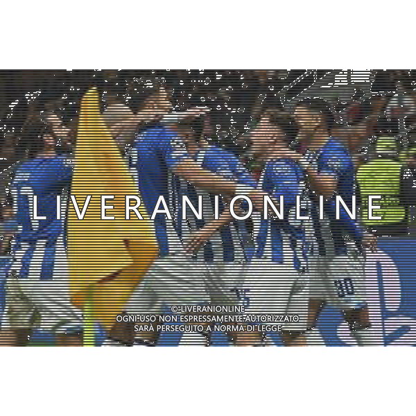 esultanza Porto dopo il gol dell\'1 a 0 Luis Diaz Milan vs Porto UEFA Champions League fase a gironi 4a giornata - gruppo B Milano 03-11-2021 Stadio Giuseppe Meazza - San Siro foto Roberto Garavaglia/ag. Aldo Liverani sas /AGENZIA ALDO LIVERANI SAS