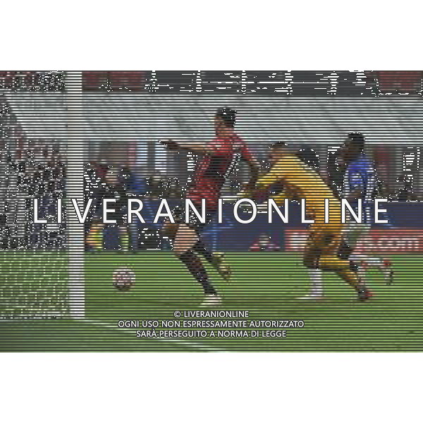 Zlatan Ibrahimovic (Milan) segna il gol del 2 a 1 ma l\'arbitro lo annulla per fuorigioco Milan vs Porto UEFA Champions League fase a gironi 4a giornata - gruppo B Milano 03-11-2021 Stadio Giuseppe Meazza - San Siro foto Roberto Garavaglia/ag. Aldo Liverani sas /AGENZIA ALDO LIVERANI SAS