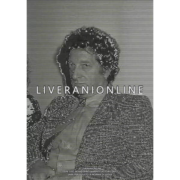 1984 MILANO CONFERENZA STAMPA DEL NUOVO PROGRAMMA TELEVISIVO “DRIVE IN“ NELLA FOTO GIANFRANCO D\'ANGELO AG ALDO LIVERANI SAS