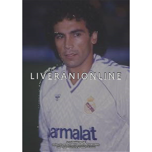 RETROSPETTIVA HUGO SANCHEZ CALCIATORE NELLA FOTO HUGO SANCHEZ CON LA MAGLIA DEL REAL MADRID  ARCHIVIO DFP-AG ALDO LIVERANI SAS 