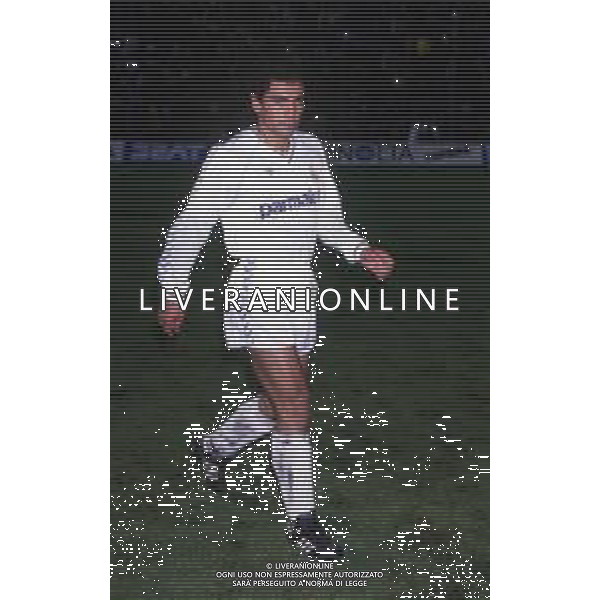 RETROSPETTIVA HUGO SANCHEZ CALCIATORE NELLA FOTO HUGO SANCHEZ CON LA MAGLIA DEL REAL MADRID  ARCHIVIO DFP-AG ALDO LIVERANI SAS 