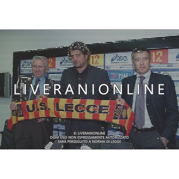 OLYMPUS DIGITAL CAMERA LECCE 27/9/2005 PRESENTAZIONE UFFICIALE DI SILVIO BALDINI NUOVO ALLENATORE DEL LECCE CALCIO FOTO MARCO LEZZI/AG ALDO LIVERANI