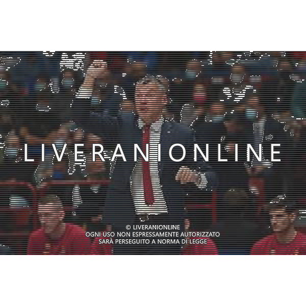 © TVRG Sarunas Jasikevicius allenatore Barcellona AX Armani Exchange Milano vs Barcellona Turkish Ailines EuroLeague - 8a giornata regular season Assago (MI) 04-11-2021 Mediolanum Forum foto Roberto Garavaglia/ag. Aldo Liverani sas/AGENZIA ALDO LIVERANI SAS