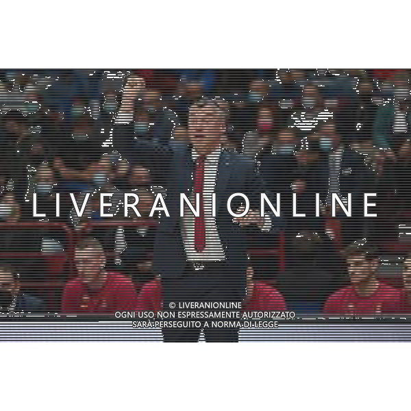 © TVRG Sarunas Jasikevicius allenatore Barcellona AX Armani Exchange Milano vs Barcellona Turkish Ailines EuroLeague - 8a giornata regular season Assago (MI) 04-11-2021 Mediolanum Forum foto Roberto Garavaglia/ag. Aldo Liverani sas /AGENZIA ALDO LIVERANI SAS