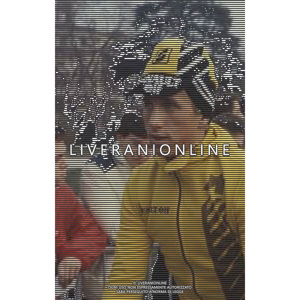 RETROSPETTIVA Gregory James LeMond CICLISTA NELLA FOTO Gregory James LeMond A MILANO NELL\'ANNO 1984 AG ALDO LIVERANI SAS 