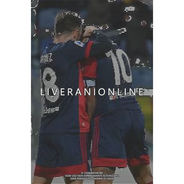 6-11-2021. Cagliari Calcio - Atalanta Bergamasca Calcio. 12° giornata Serie A calcio 2021-2022. Italia, Sardegna, Cagliari, Stadio Unipol Domus. Salvatore Moi/Aldo Liverani s.a.s. Nella foto: gol ed esultanza Cagliari in casa cotro Atalanta. Segna:Joao Pedro Cagliari ©MOI/AGENZIA ALDO LIVERANI SAS