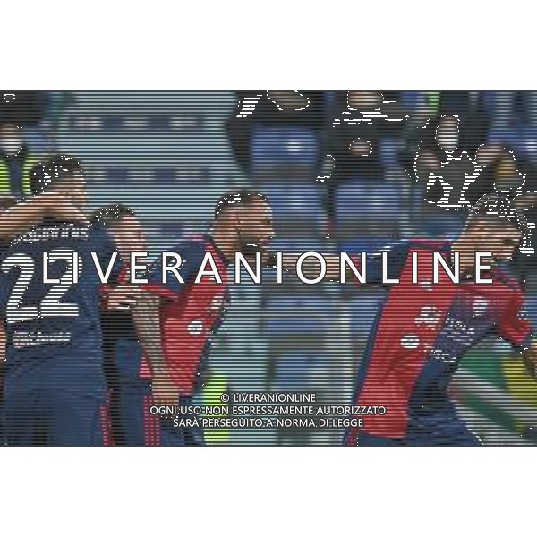 6-11-2021. Cagliari Calcio - Atalanta Bergamasca Calcio. 12° giornata Serie A calcio 2021-2022. Italia, Sardegna, Cagliari, Stadio Unipol Domus. Salvatore Moi/Aldo Liverani s.a.s. Nella foto: gol ed esultanza Cagliari in casa cotro Atalanta. Segna:Joao Pedro Cagliari ©MOI/AGENZIA ALDO LIVERANI SAS