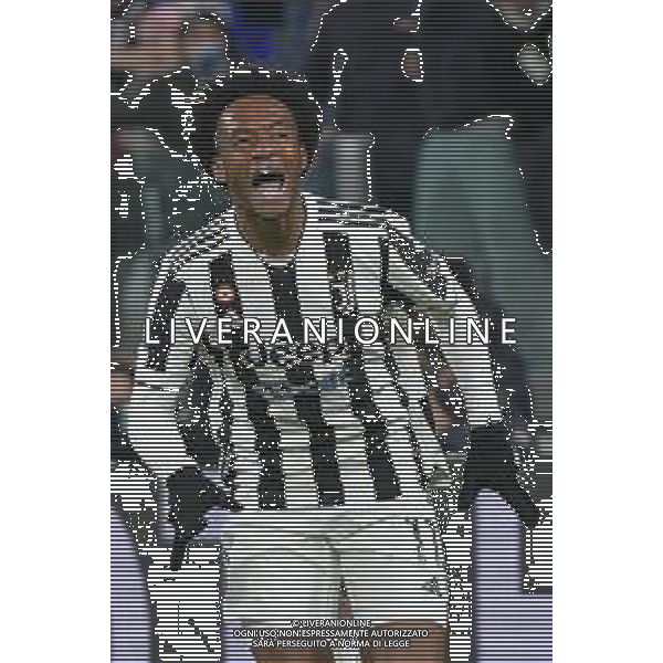 Torino 06.11.2021 Stadio Allianz Stadium ©Alessandro Falzone/Agenzia Aldo Liverani Juventus vs Fiorentina 11^ giornata Serie A Tim 2021/2022 Nella foto : Esultanza gol di Juan Cuadrado ©FALZONE/AGENZIA ALDO LIVERANI SAS