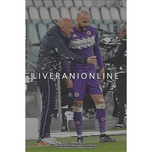 Torino 06.11.2021 Stadio Allianz Stadium ©Alessandro Falzone/Agenzia Aldo Liverani Juventus vs Fiorentina 11^ giornata Serie A Tim 2021/2022 Nella foto : Vincenzo Italiano-Riccardo Saponara ©FALZONE/AGENZIA ALDO LIVERANI SAS