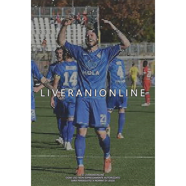 © TVRG Alberto Cerri (Como) esulta dopo il gol del 2 a o Como vs Perugia Campionato Serie BKT - 12a giornata Como 06-11-2021 Stadio Giuseppe Sinigaglia foto Roberto Garavaglia/ag. Aldo Liverani sas/AGENZIA ALDO LIVERANI SAS