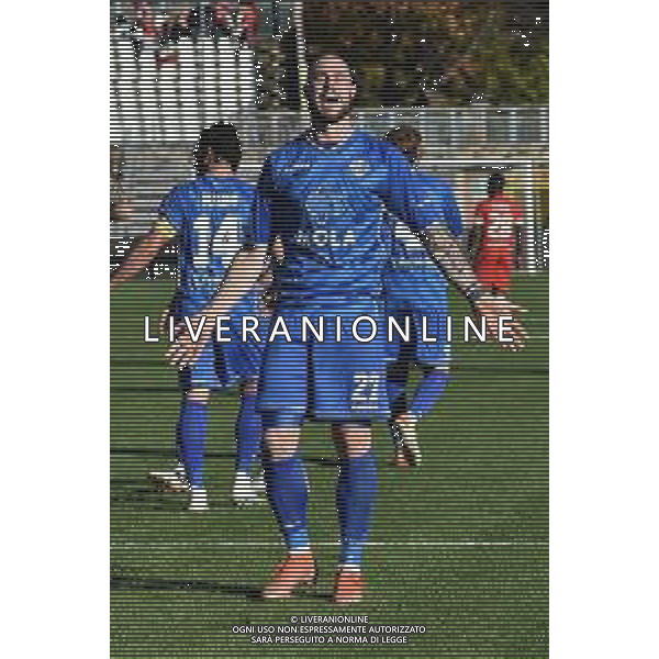 © TVRG Alberto Cerri (Como) esulta dopo il gol del 2 a o Como vs Perugia Campionato Serie BKT - 12a giornata Como 06-11-2021 Stadio Giuseppe Sinigaglia foto Roberto Garavaglia/ag. Aldo Liverani sas/AGENZIA ALDO LIVERANI SAS