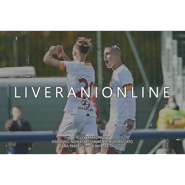 ¬© TVRG esultanza Roma dopo il gol dell\'1 a 0 Alessio Riccardi Inter vs Roma Campionato Primavera 1 TIM - 8a giornata Milano 07-11-2021 centro sportivo Suning YDC foto Roberto Garavaglia/ag. Aldo Liverani sas/AGENZIA ALDO LIVERANI SAS