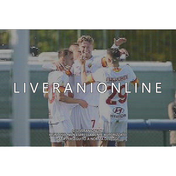¬© TVRG esultanza Roma dopo il gol dell\'1 a 0 Alessio Riccardi Inter vs Roma Campionato Primavera 1 TIM - 8a giornata Milano 07-11-2021 centro sportivo Suning YDC foto Roberto Garavaglia/ag. Aldo Liverani sas/AGENZIA ALDO LIVERANI SAS