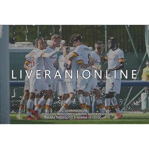 ¬© TVRG esultanza Roma dopo il gol dell\'1 a 0 Alessio Riccardi Inter vs Roma Campionato Primavera 1 TIM - 8a giornata Milano 07-11-2021 centro sportivo Suning YDC foto Roberto Garavaglia/ag. Aldo Liverani sas/AGENZIA ALDO LIVERANI SAS