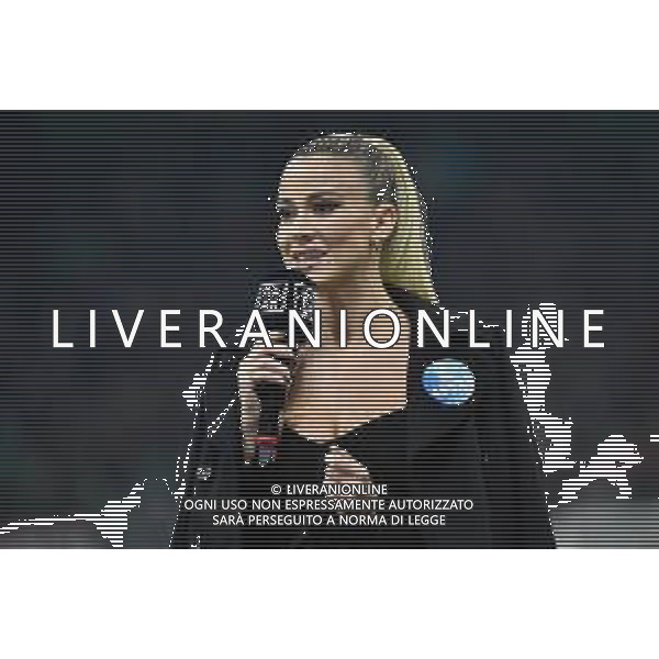 Diletta Leotta giornalista di DAZN Milan vs Inter Campionato Serie A TIM - 12a giornata Milano 07-11-2021 Stadio Giuseppe Meazza - San Siro foto Roberto Garavaglia/ag. Aldo Liverani sas / AG ALDO LIVERANI SAS