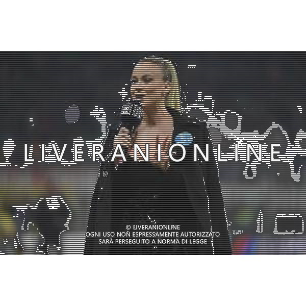 Diletta Leotta giornalista di DAZN Milan vs Inter Campionato Serie A TIM - 12a giornata Milano 07-11-2021 Stadio Giuseppe Meazza - San Siro foto Roberto Garavaglia/ag. Aldo Liverani sas / AG ALDO LIVERANI SAS