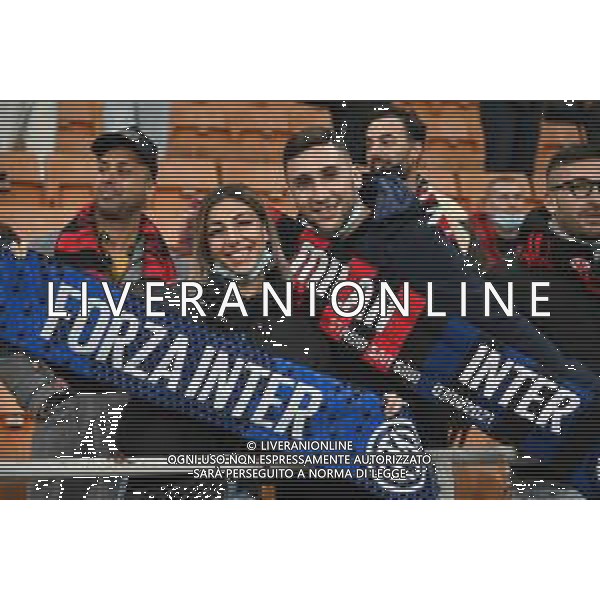 tifosi allo stadio Milan vs Inter Campionato Serie A TIM - 12a giornata Milano 07-11-2021 Stadio Giuseppe Meazza - San Siro foto Roberto Garavaglia/ag. Aldo Liverani sas / AG ALDO LIVERANI SAS