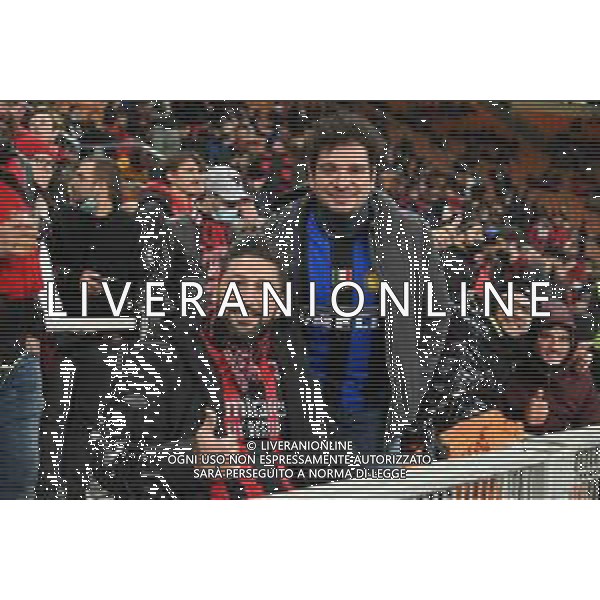 tifosi allo stadio Milan vs Inter Campionato Serie A TIM - 12a giornata Milano 07-11-2021 Stadio Giuseppe Meazza - San Siro foto Roberto Garavaglia/ag. Aldo Liverani sas / AG ALDO LIVERANI SAS