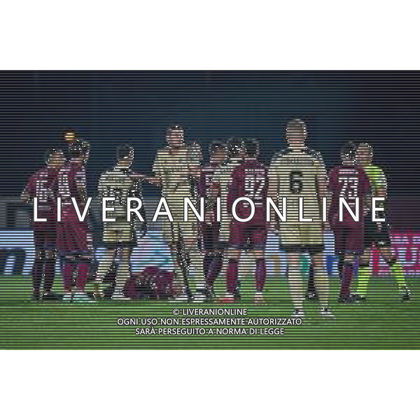 GriffoniE/LMedia - AS Cittadella vs AC Pisa - Italian Football Championship League BKT 2021/2022 07 November 2021 - Stadio Pier Cesare Tombolato, Cittadella (PD), Italy Photo showing: Lorenzo Lucca (Pisa) surprising after foul on Nicola Pavan (Cittadella) and cautioned @GriffoniE/LMedia/ AG ALDO LIVERANI SAS