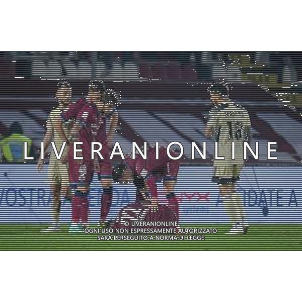 GriffoniE/LMedia - AS Cittadella vs AC Pisa - Italian Football Championship League BKT 2021/2022 07 November 2021 - Stadio Pier Cesare Tombolato, Cittadella (PD), Italy Photo showing: Orji Okwonkwo (Cittadella) injuried after the foul of Adam Nagy (Pisa) @GriffoniE/LMedia/ AG ALDO LIVERANI SAS