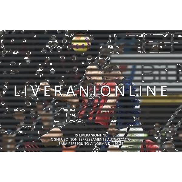Zlatan Ibrahimovic (Milan) e Milan Skriniar (Inter) Milan vs Inter Campionato Serie A TIM - 12a giornata Milano 07-11-2021 Stadio Giuseppe Meazza - San Siro foto Roberto Garavaglia/ag. Aldo Liverani sas / AG ALDO LIVERANI SAS