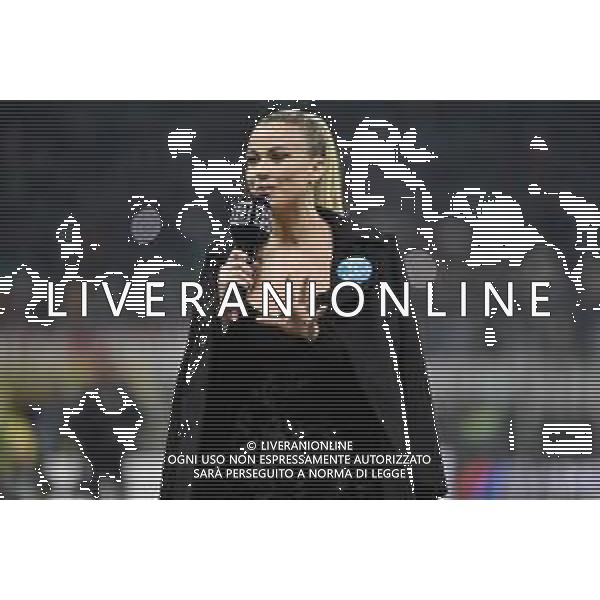 Diletta Leotta giornalista di DAZN Milan vs Inter Campionato Serie A TIM - 12a giornata Milano 07-11-2021 Stadio Giuseppe Meazza - San Siro foto Roberto Garavaglia/ag. Aldo Liverani sas / AG ALDO LIVERANI SAS