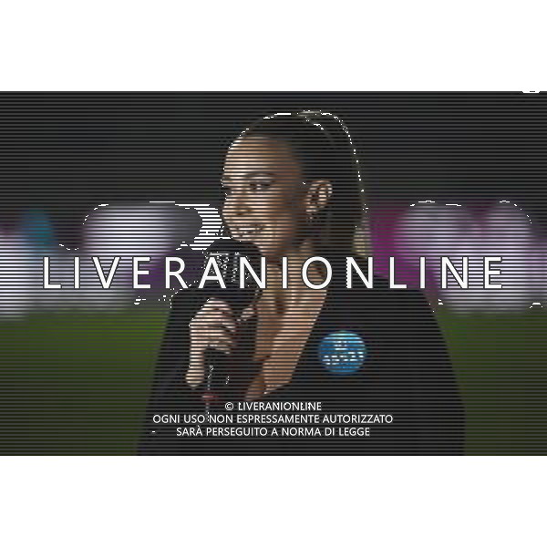Diletta Leotta giornalista di DAZN Milan vs Inter Campionato Serie A TIM - 12a giornata Milano 07-11-2021 Stadio Giuseppe Meazza - San Siro foto Roberto Garavaglia/ag. Aldo Liverani sas / AG ALDO LIVERANI SAS
