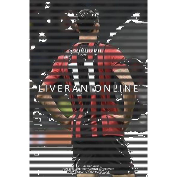 Zlatan Ibrahimovic (Milan) Milan vs Inter Campionato Serie A TIM - 12a giornata Milano 07-11-2021 Stadio Giuseppe Meazza - San Siro foto Roberto Garavaglia/ag. Aldo Liverani sas / AG ALDO LIVERANI SAS