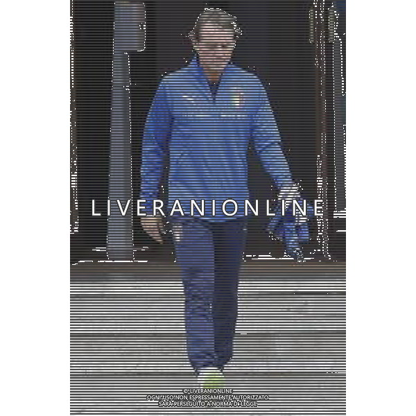 Ritiro della Nazionale Italiana di Calcio presso il centro tecnico federale della FIGC a Coverciano - nella foto: il CT Roberto Mancini ©Claudio Zamagni/Agenzia Aldo Liverani