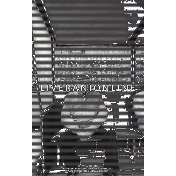 RETROSPETTIVA NILS LIEDHOLM ALLENATORE NELLA FOTO NILS LIEDHOLM ALLENATORE MILAN NELL\'ANNO 1985-1986 AG ALDO LIVERANI SAS