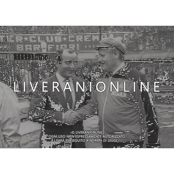 RETROSPETTIVA NILS LIEDHOLM ALLENATORE NELLA FOTO NILS LIEDHOLM ALLENATORE MILAN NELL\'ANNO 1985-1986 CON MARIO CORSO AG ALDO LIVERANI SAS 