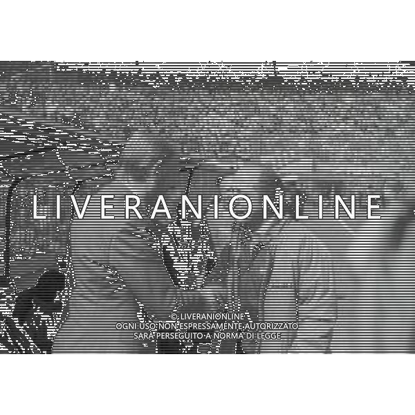 RETROSPETTIVA NILS LIEDHOLM ALLENATORE NELLA FOTO NILS LIEDHOLM ALLENATORE MILAN NELL\'ANNO 1985-1986 CON OTTAVIO BIANCHI AG ALDO LIVERANI SAS 