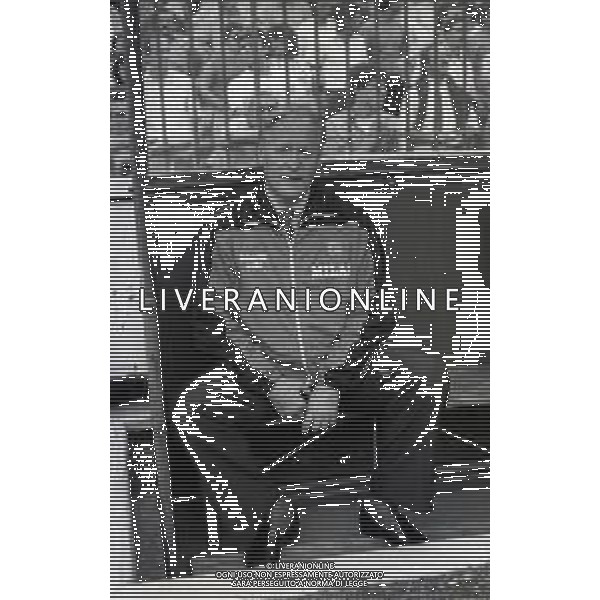 RETROSPETTIVA NILS LIEDHOLM ALLENATORE NELLA FOTO NILS LIEDHOLM ALLENATORE MILAN NELL\'ANNO 1986  AG ALDO LIVERANI SAS 