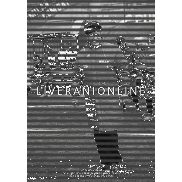 RETROSPETTIVA NILS LIEDHOLM ALLENATORE NELLA FOTO NILS LIEDHOLM ALLENATORE MILAN NELL\'ANNO 1986  AG ALDO LIVERANI SAS 