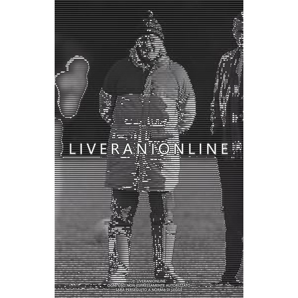 RETROSPETTIVA NILS LIEDHOLM ALLENATORE NELLA FOTO NILS LIEDHOLM ALLENATORE MILAN NELL\'ANNO 1986  AG ALDO LIVERANI SAS 