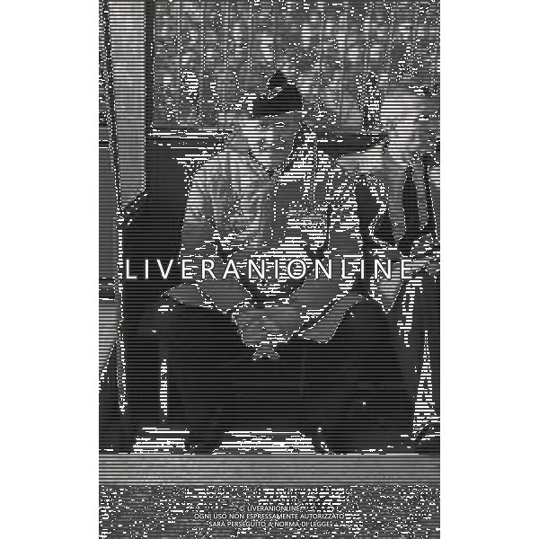 RETROSPETTIVA NILS LIEDHOLM ALLENATORE NELLA FOTO NILS LIEDHOLM ALLENATORE MILAN NELL\'ANNO 1986  AG ALDO LIVERANI SAS 