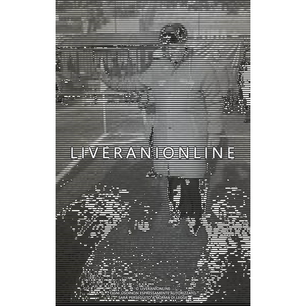 RETROSPETTIVA NILS LIEDHOLM ALLENATORE NELLA FOTO NILS LIEDHOLM ALLENATORE MILAN NELL\'ANNO 1986  AG ALDO LIVERANI SAS 