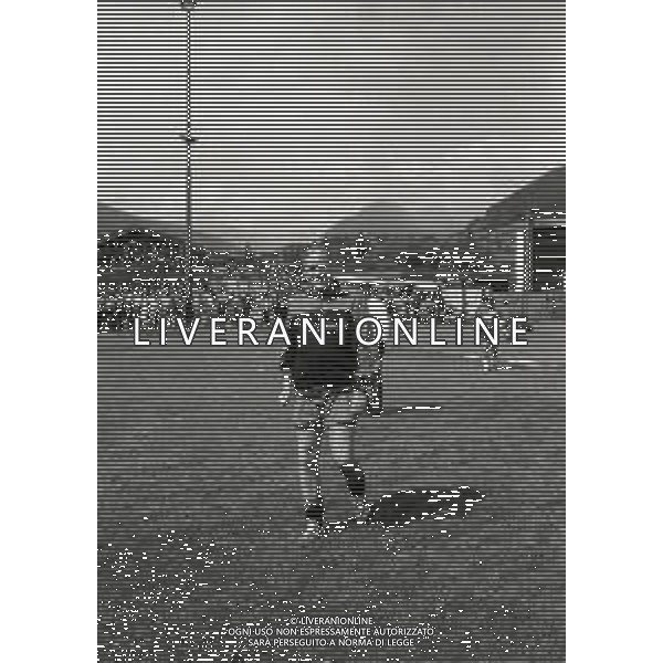 RETROSPETTIVA NILS LIEDHOLM ALLENATORE NELLA FOTO NILS LIEDHOLM ALLENATORE MILAN NELL\'ANNO 1986  AG ALDO LIVERANI SAS 